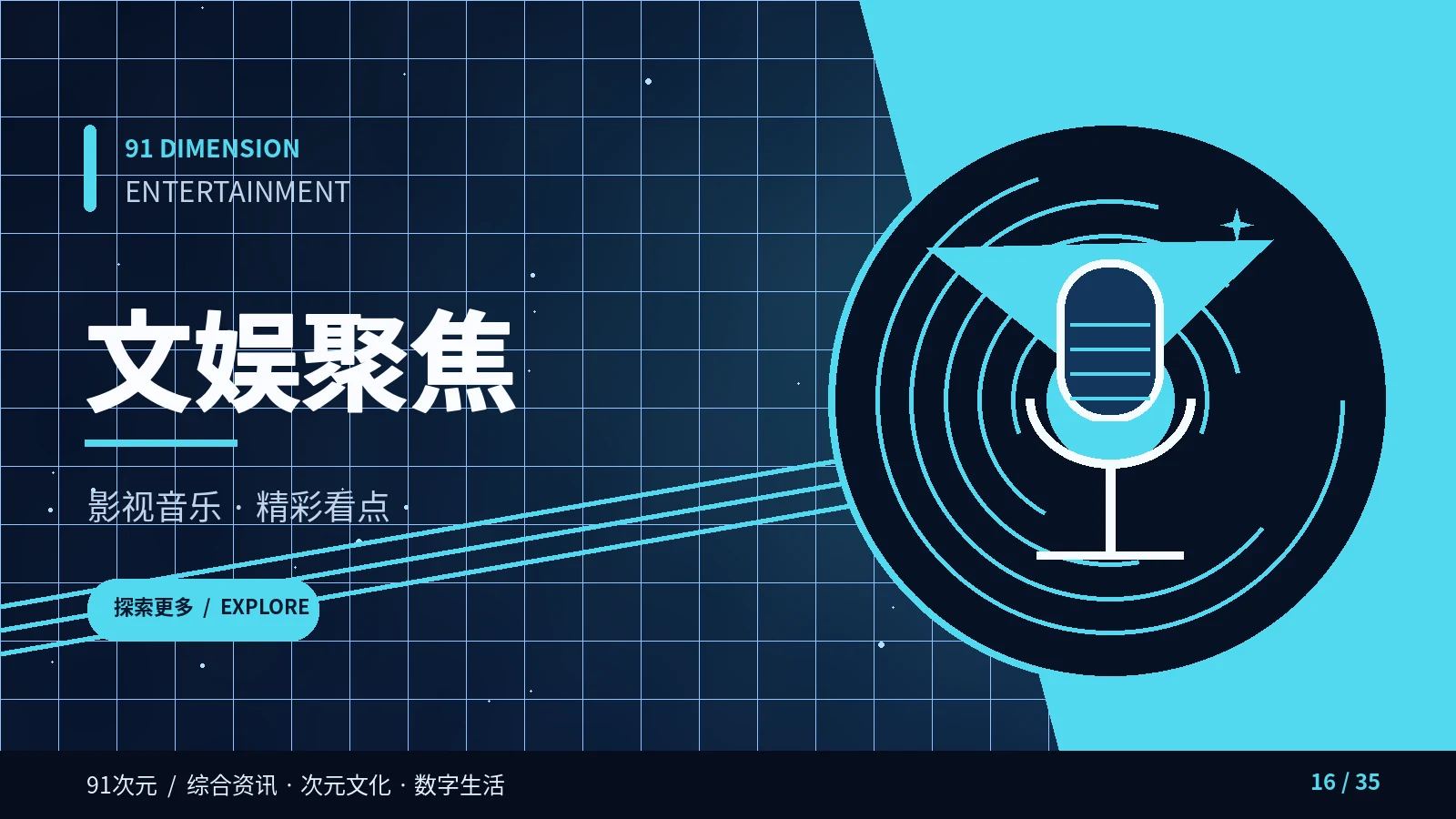 娱乐与声音现场内容视觉